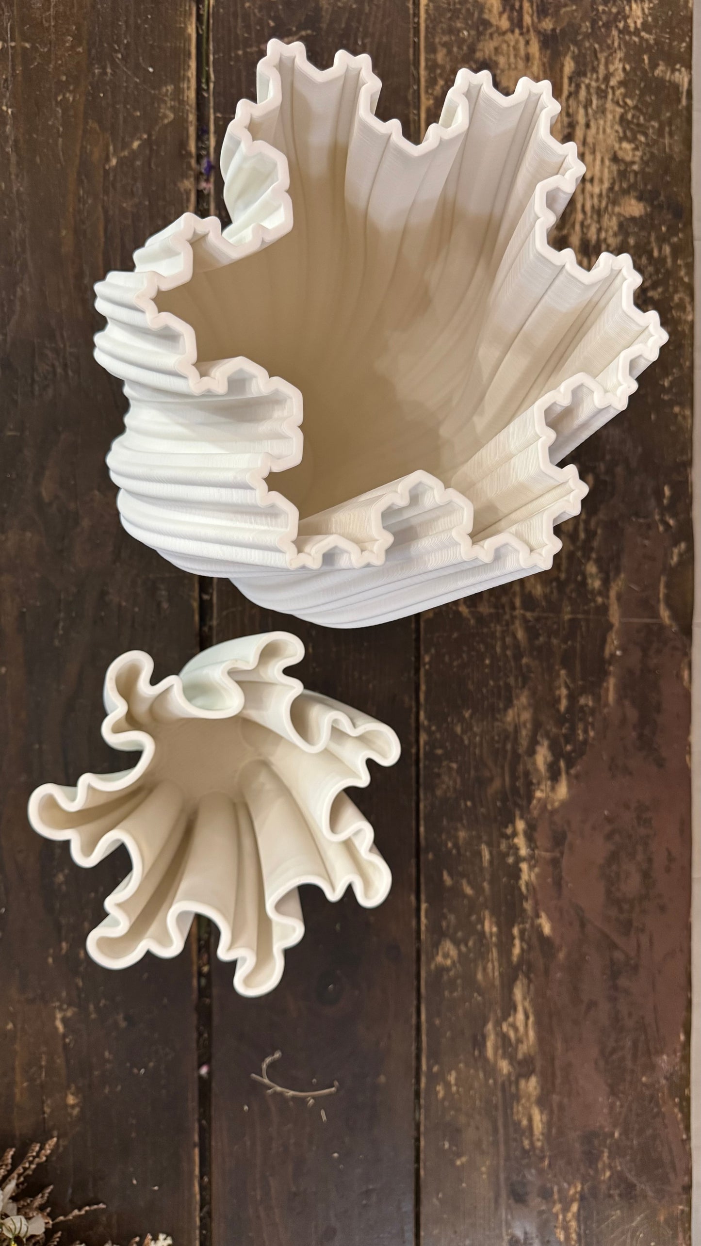 VASO CERAMICA 3D BIANCO grande