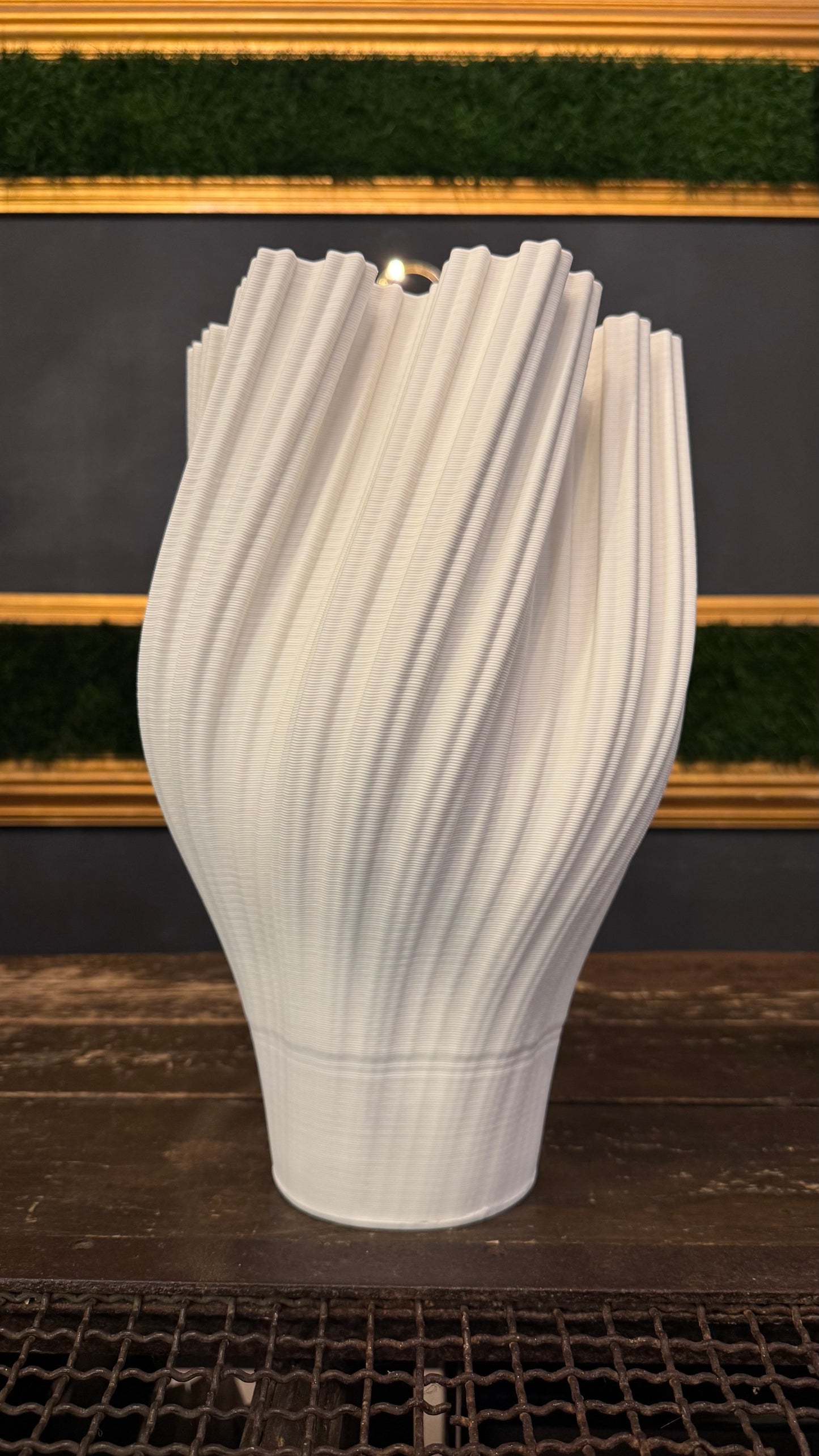 VASO CERAMICA 3D BIANCO grande