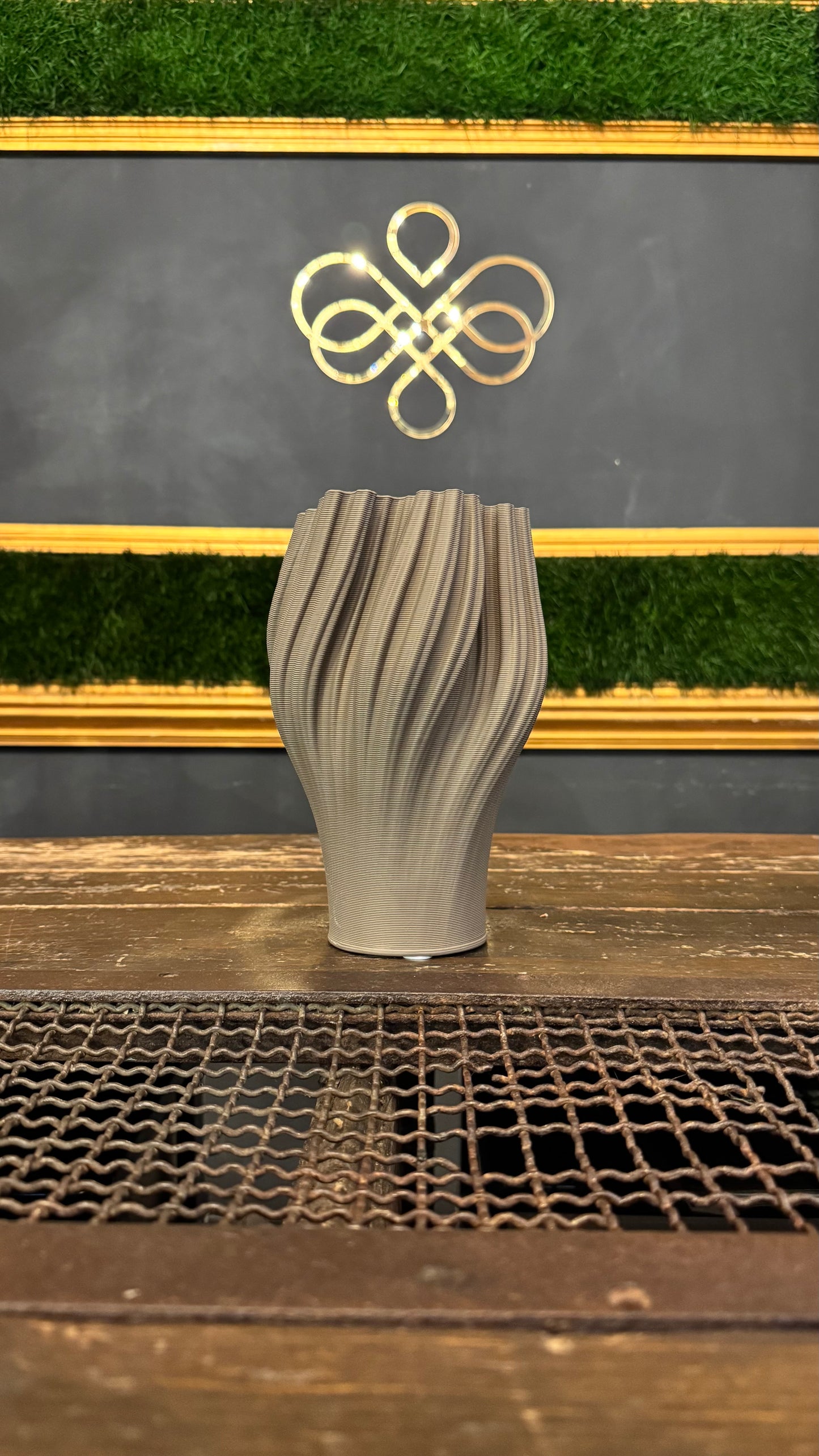 VASO CERAMICA 3D KAKI piccolo