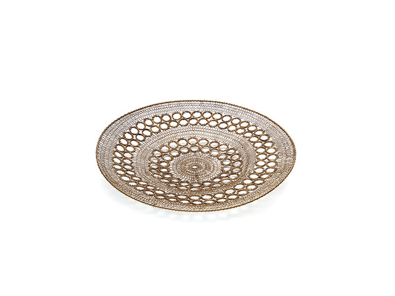 PIATTO METAL TISSAGE D45 ORO ANTICATO