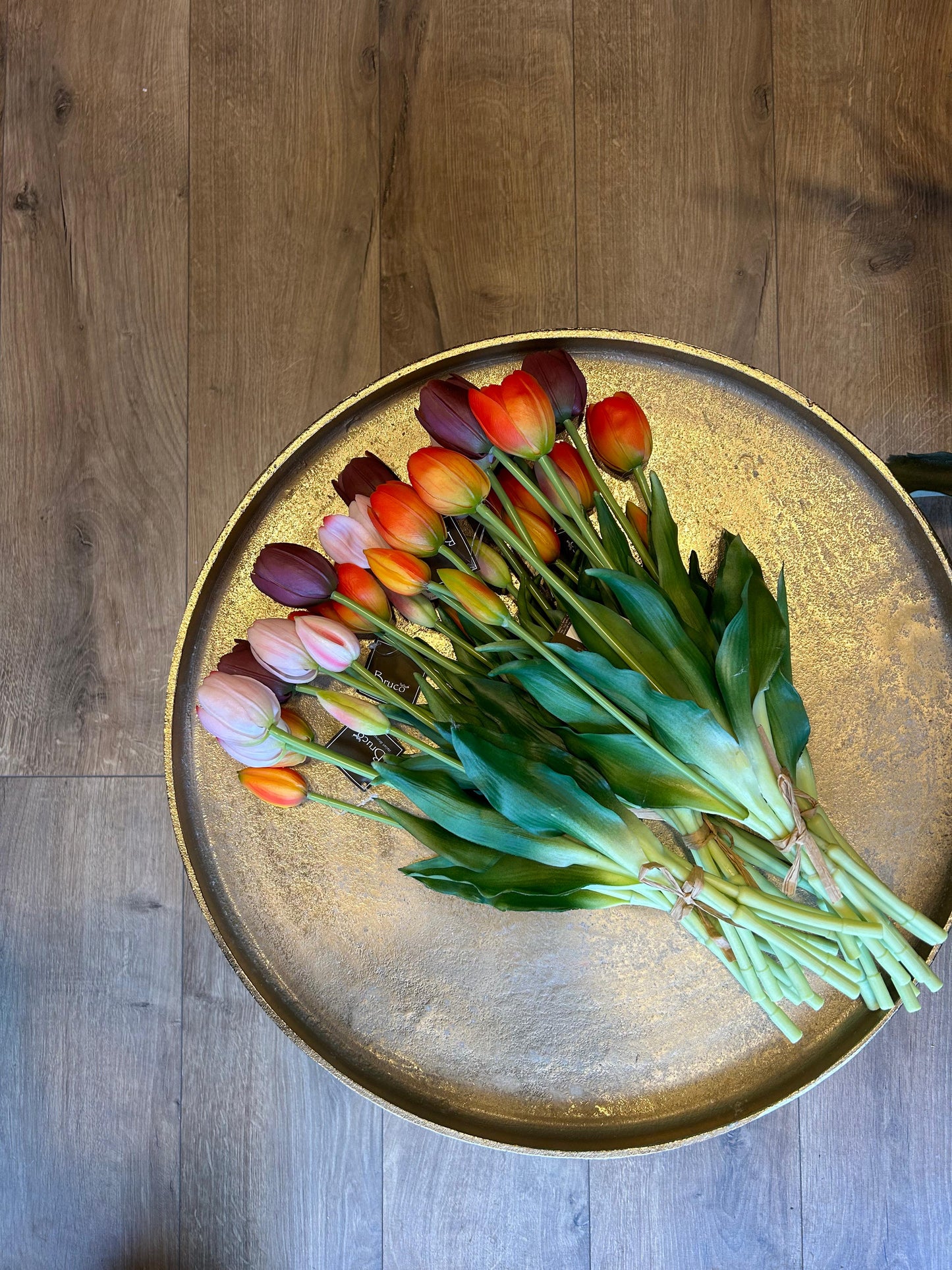 BUNDLE TULIPANI X5 CM40 REAL TOUCH ARANCIO