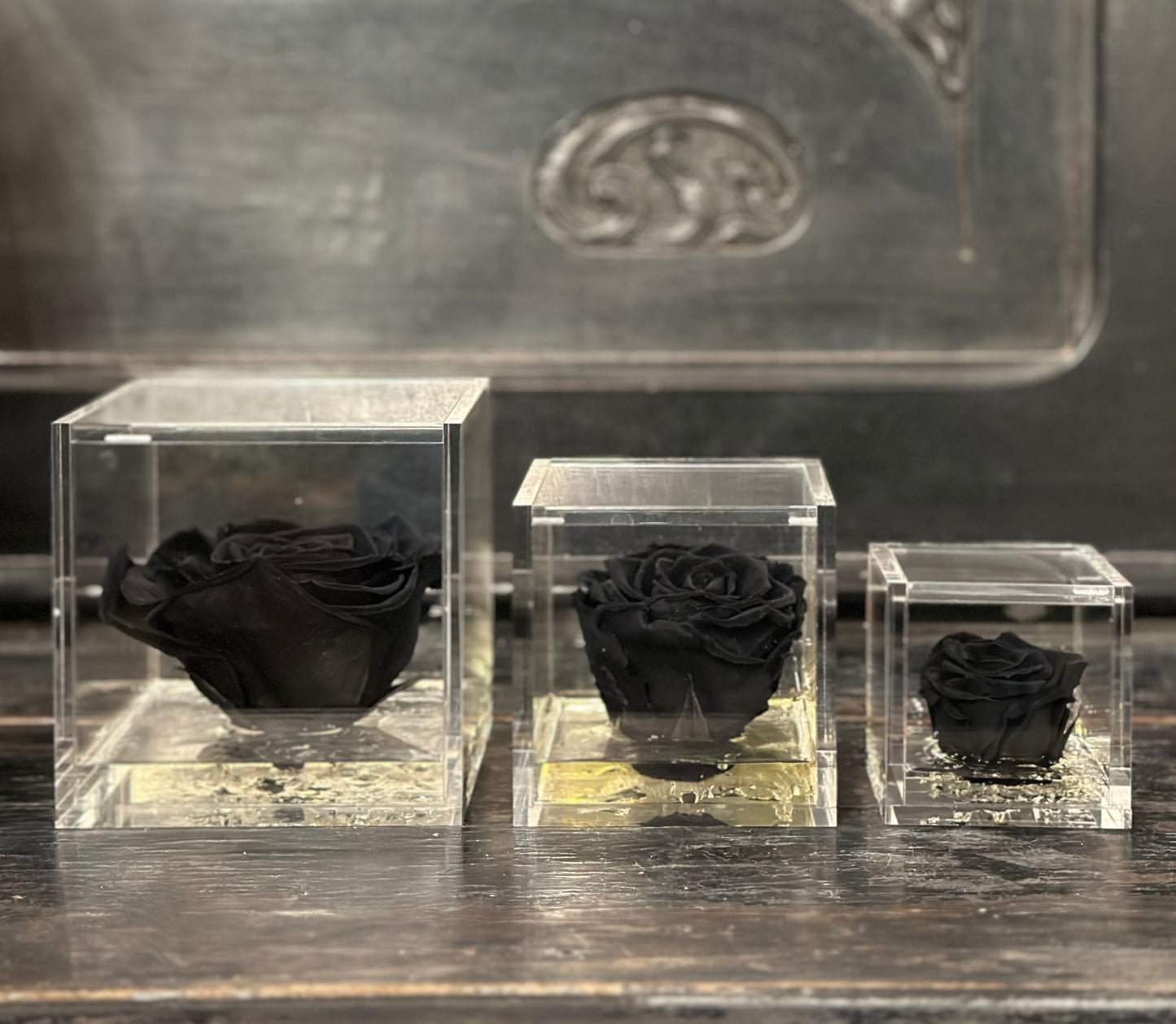 FLOWERCUBE ROSA+PACKAGING NERA