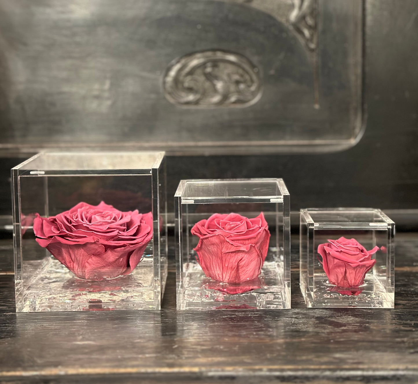 FLOWERCUBE SPECIAL ED. ROSA+PACKAGING MIRTILLO/BLUEBERRY