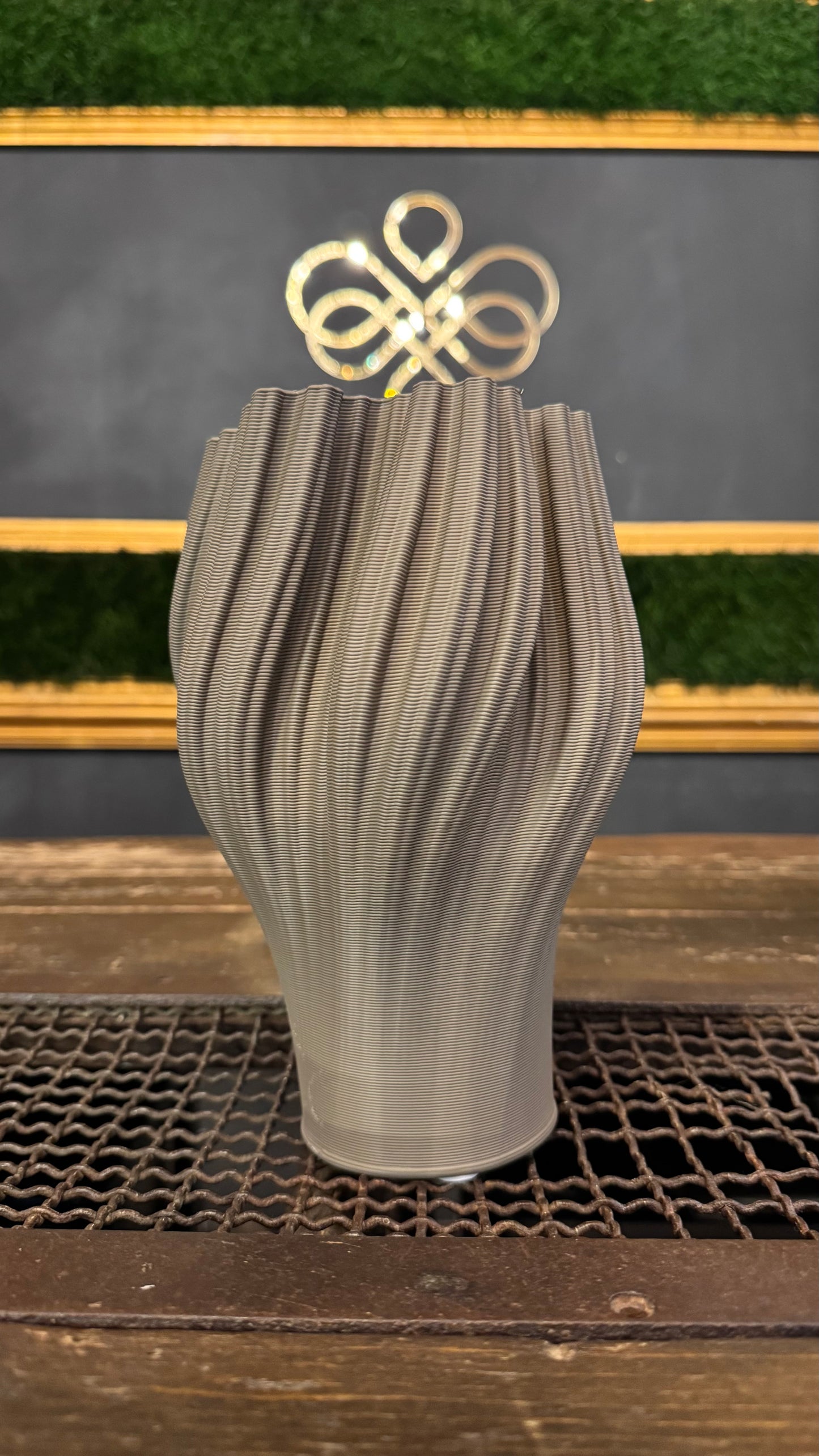 VASO CERAMICA 3D KAKI piccolo
