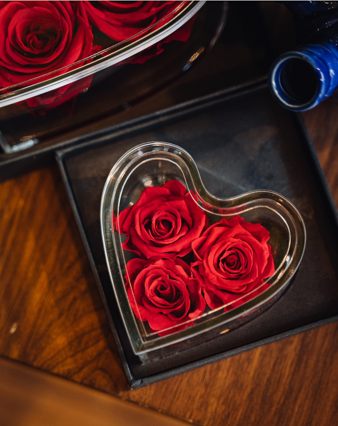 CUORE ROSE ROSSE PLEXIGLASS